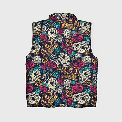 Женский жилет Винтажная татуировка / 3D-Красный – фото 2