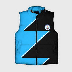 Женский жилет Manchester City geometry sport, цвет: 3D-черный