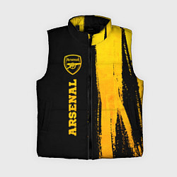 Женский жилет Arsenal - gold gradient по-вертикали, цвет: 3D-черный
