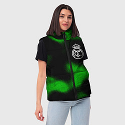Женский жилет Real Madrid sport halftone, цвет: 3D-черный — фото 2