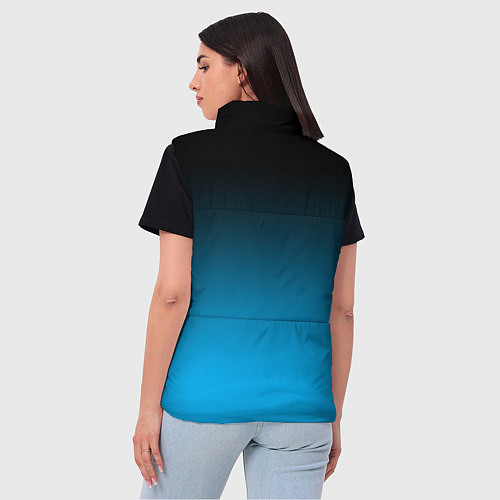 Женский жилет Далматинец космонавт в открытом космосе / 3D-Светло-серый – фото 4