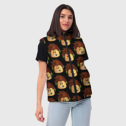 Женский жилет Игра Роблокс, цвет: 3D-черный — фото 2