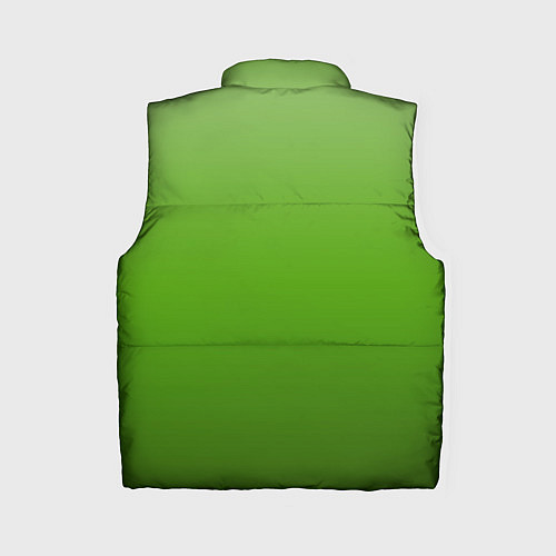Женский жилет Градиент яблочный зелёный / 3D-Светло-серый – фото 2
