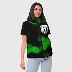 Женский жилет Atletico Madrid sport halftone, цвет: 3D-черный — фото 2