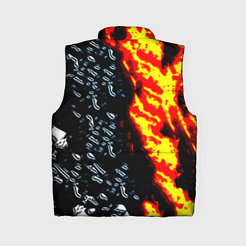 Женский жилет Текстура огня и воды / 3D-Красный – фото 2