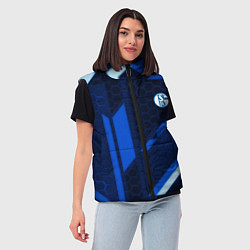 Женский жилет Schalke 04 sport geometry, цвет: 3D-красный — фото 2