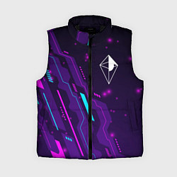 Женский жилет No Mans Sky neon gaming, цвет: 3D-черный
