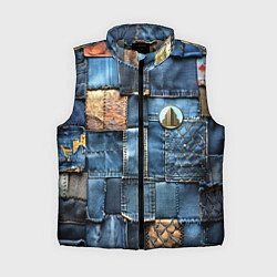 Женский жилет Значок архитектора на джинсах, цвет: 3D-светло-серый
