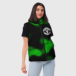 Женский жилет Manchester United sport halftone, цвет: 3D-черный — фото 2