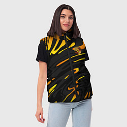 Женский жилет Porsche - Желтые разводы, цвет: 3D-черный — фото 2