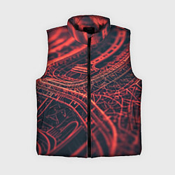 Женский жилет Раскаленные нити, цвет: 3D-черный