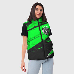 Женский жилет Sporting sport green, цвет: 3D-черный — фото 2