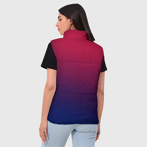 Женский жилет Gradient red-blue / 3D-Светло-серый – фото 4