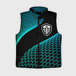 Женский жилет Leeds United football net, цвет: 3D-черный