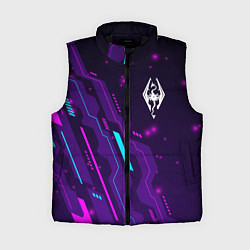 Женский жилет Skyrim neon gaming