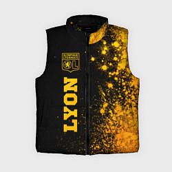 Женский жилет Lyon - gold gradient по-вертикали, цвет: 3D-черный