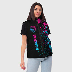 Женский жилет Arsenal - neon gradient по-вертикали, цвет: 3D-черный — фото 2