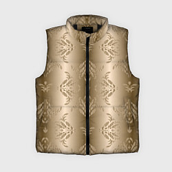 Женский жилет Коричневый градиент с узором