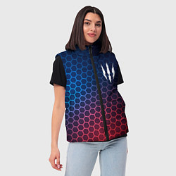 Женский жилет The Witcher неоновые соты, цвет: 3D-черный — фото 2