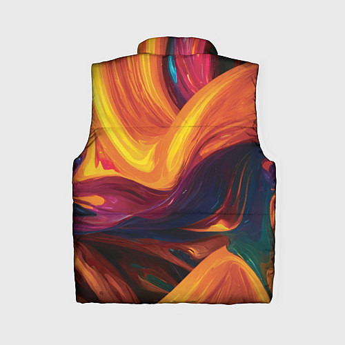 Женский жилет Цветная абстракция colorful / 3D-Красный – фото 2