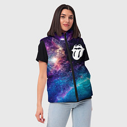 Женский жилет Rolling Stones space rock, цвет: 3D-черный — фото 2