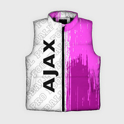 Женский жилет Ajax pro football по-вертикали, цвет: 3D-черный