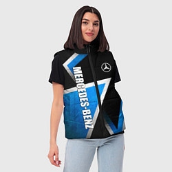 Женский жилет Mercedes - blue metal, цвет: 3D-красный — фото 2