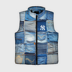 Женский жилет Patchwork - New York yankees baseball team
