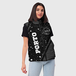 Женский жилет Porto sport на темном фоне вертикально, цвет: 3D-черный — фото 2