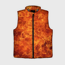 Женский жилет Пламя 8бит текстура, цвет: 3D-светло-серый