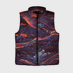 Женский жилет Лавовые реки, цвет: 3D-светло-серый