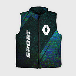 Женский жилет Renault sport glitch blue