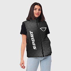 Женский жилет Genesis sport carbon, цвет: 3D-черный — фото 2