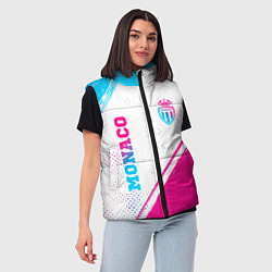 Женский жилет Monaco neon gradient style вертикально, цвет: 3D-черный — фото 2