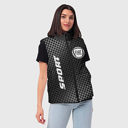 Женский жилет Fiat sport carbon, цвет: 3D-черный — фото 2