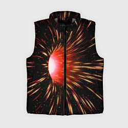 Женский жилет Червоточина - огненные лучи