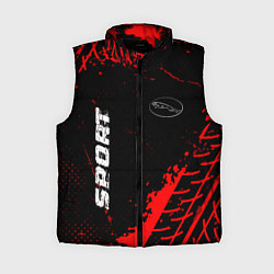 Женский жилет Jaguar red sport tires, цвет: 3D-черный
