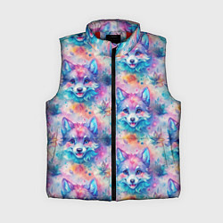 Женский жилет Фурри мордочки волчонка