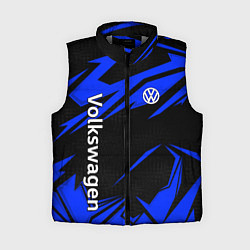 Женский жилет Volkswagen - blue stripes, цвет: 3D-светло-серый