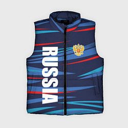 Женский жилет Россия - blue stripes