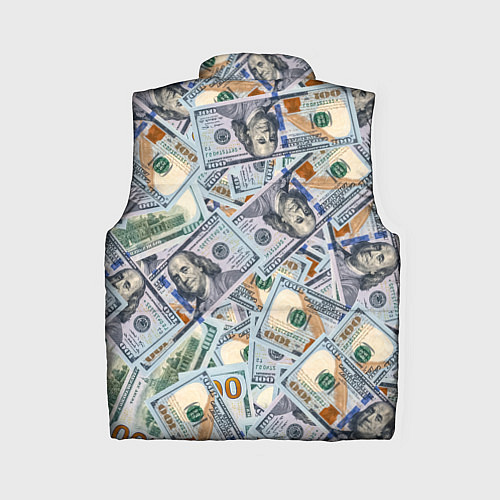 Женский жилет Банкноты сто долларов / 3D-Красный – фото 2