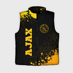 Женский жилет Ajax - gold gradient вертикально, цвет: 3D-черный