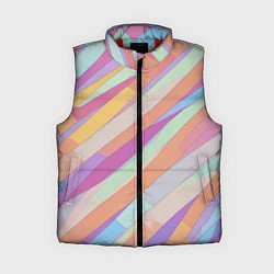 Женский жилет Пастельная диагональ аниме, цвет: 3D-красный