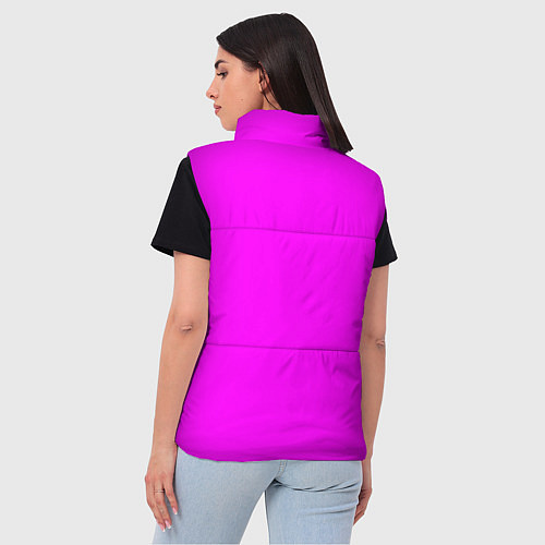Женский жилет Яркий розовый / 3D-Светло-серый – фото 4