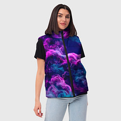 Женский жилет Огонь инферно - inferno oroginal, цвет: 3D-светло-серый — фото 2