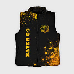 Женский жилет Bayer 04 - gold gradient вертикально, цвет: 3D-черный