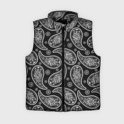 Женский жилет Паттерн огурцы, цвет: 3D-черный