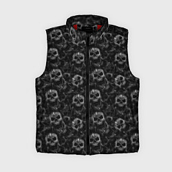 Женский жилет Череп с пулей, цвет: 3D-красный