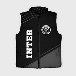 Женский жилет Inter sport на темном фоне вертикально, цвет: 3D-черный