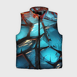 Женский жилет Синие объемные плиты